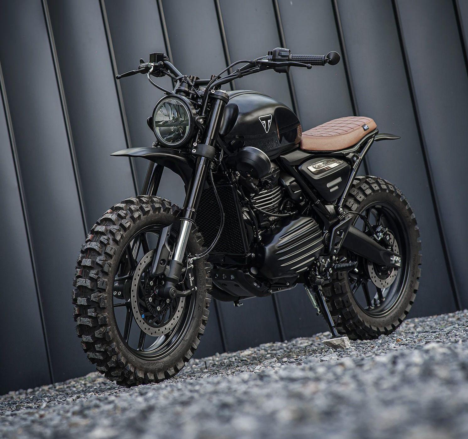 speed 400的变化幅度就没有scrambler 400 x那么激进两辆改装作品皆