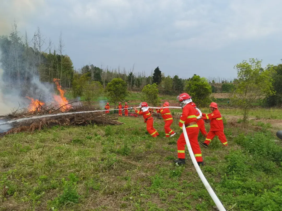 四川天府新区籍田街道以水灭火实战演示淬炼森林防灭火硬实力