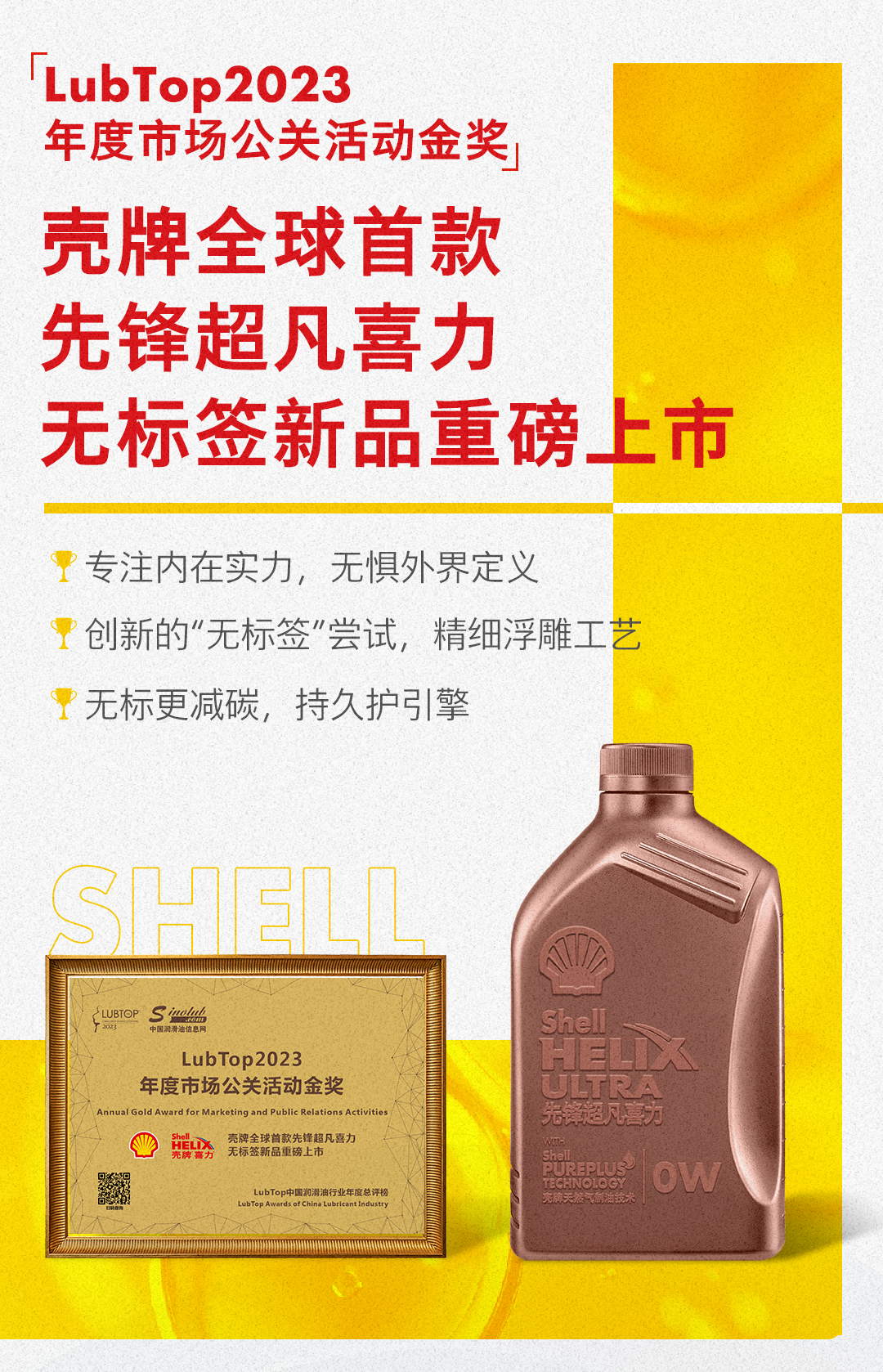 再添荣耀壳牌润滑油斩获lubtop2023总评榜九项大奖