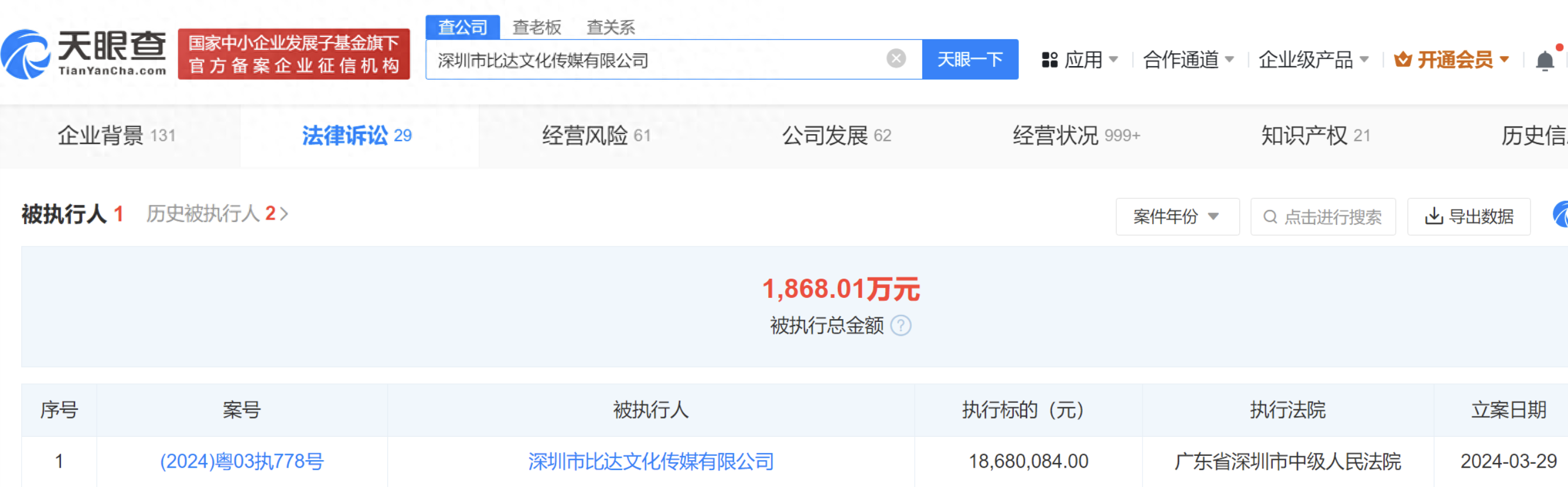王思聪普思资本持股公司被执行约2000万元