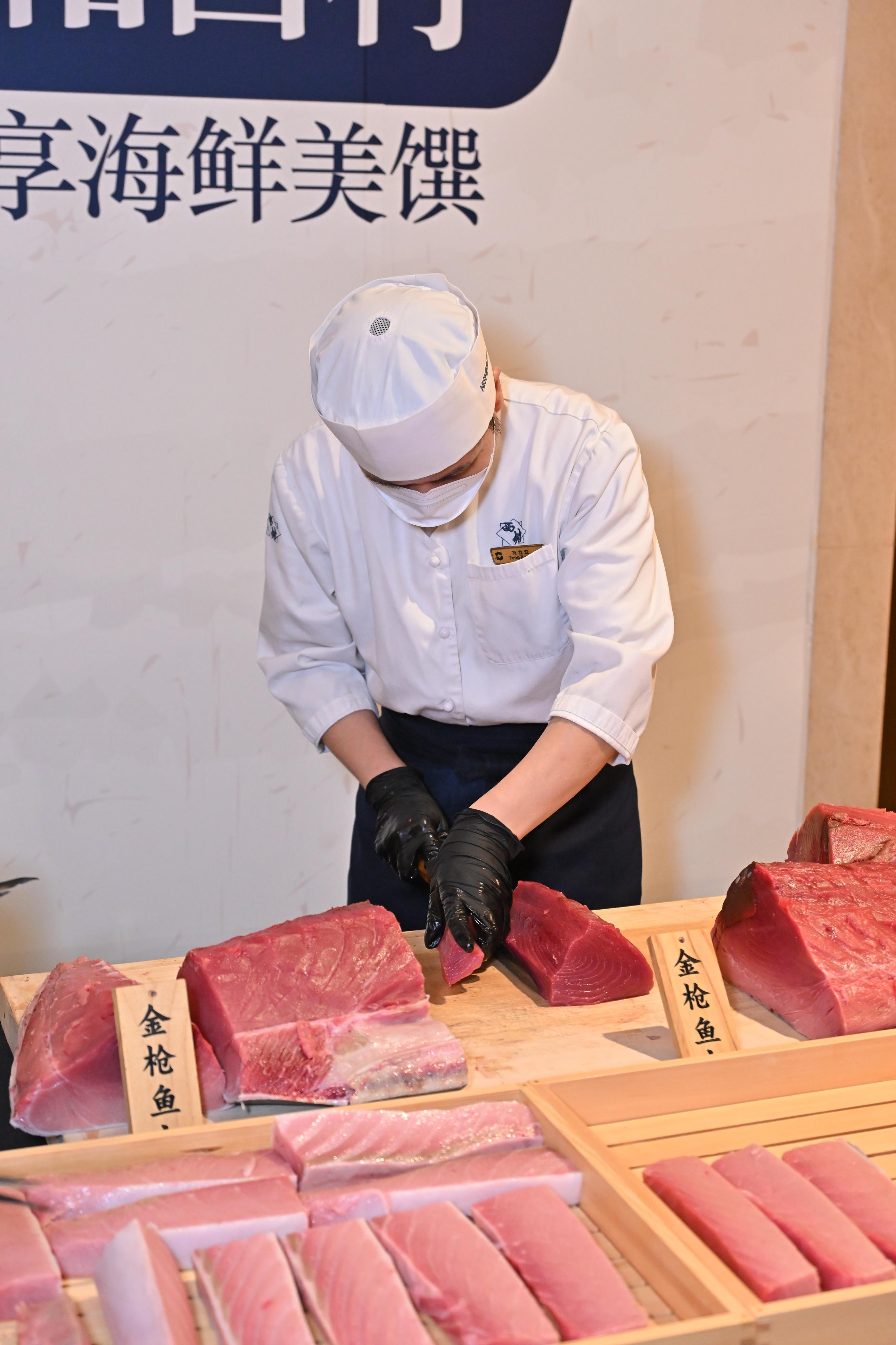 西村omakase蓝鳍金枪鱼开鱼秀