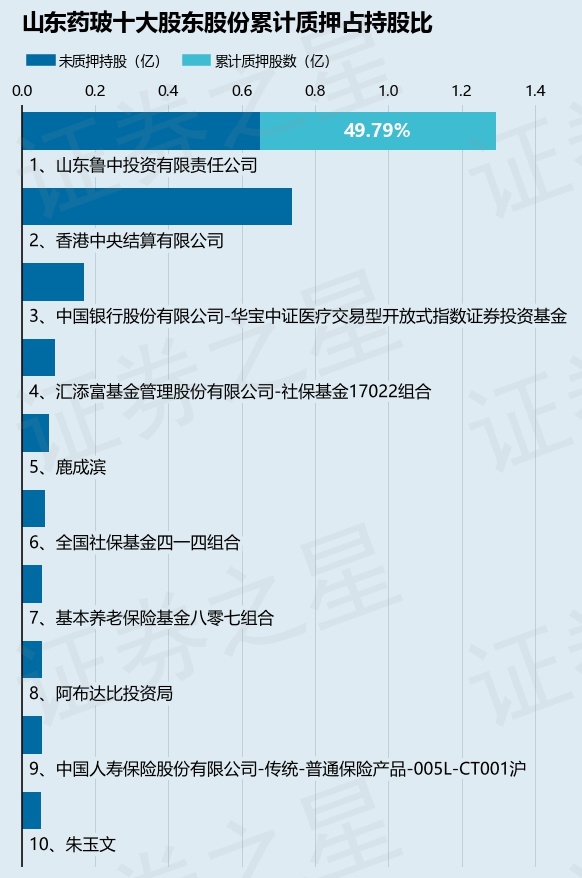 山东药玻600529股东山东鲁中投资有限责任公司质押490万股占总股本074