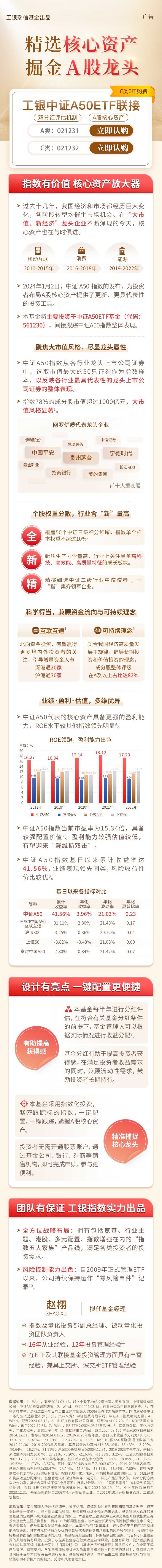 精选核心资产掘金a股龙头中证a50etf联接基金今日正式发行