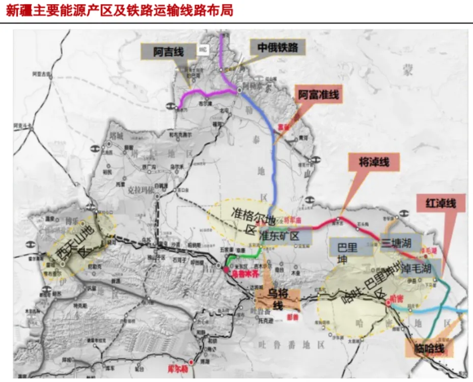 红柳河至淖毛湖铁路图片