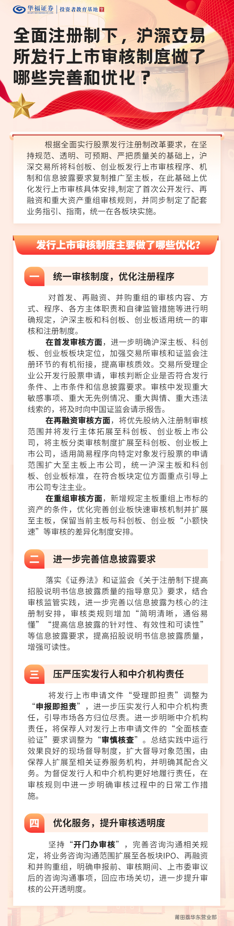 守正学堂全面注册制下沪深交易所发行上市审核制度做了哪些完善和优化