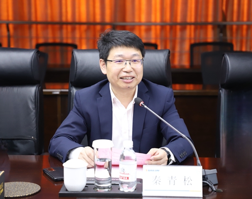 副局长姜林致辞校企双方签署共建海外"班61墨学院"协议签约仪式现场