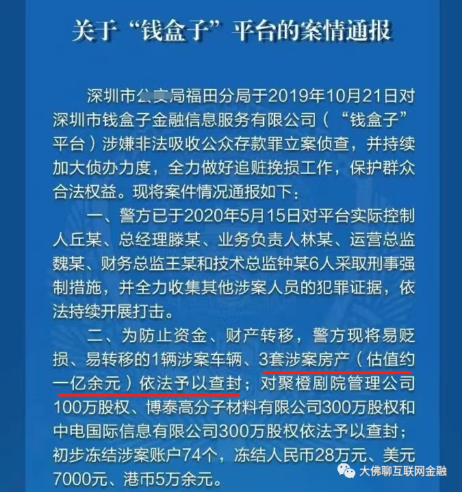 "钱盒子"退两次,"温商贷"退了两次,"安捷财富"退了两次,"黄金佳"退了