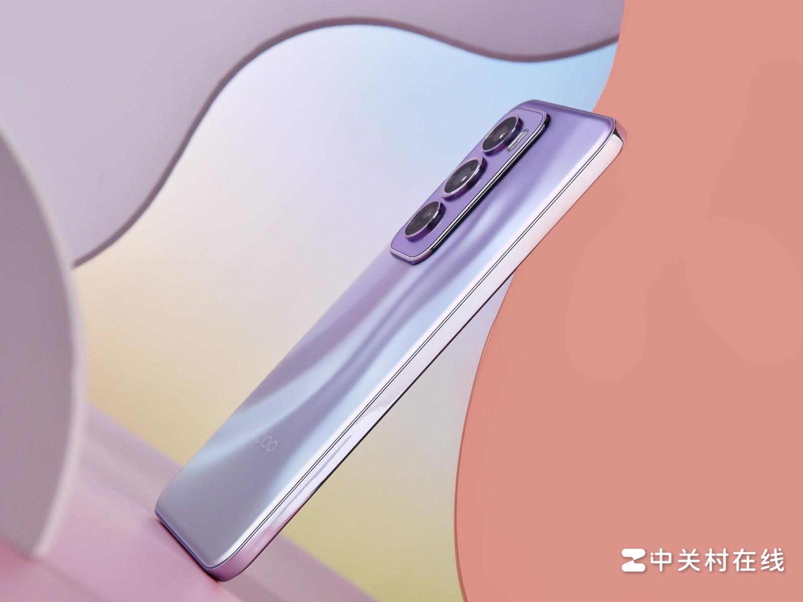 超美小直屏opporeno12pro银幻紫配色图赏
