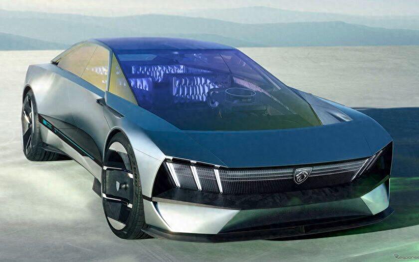 标致电动概念车续航里程达800公里,680匹双马达