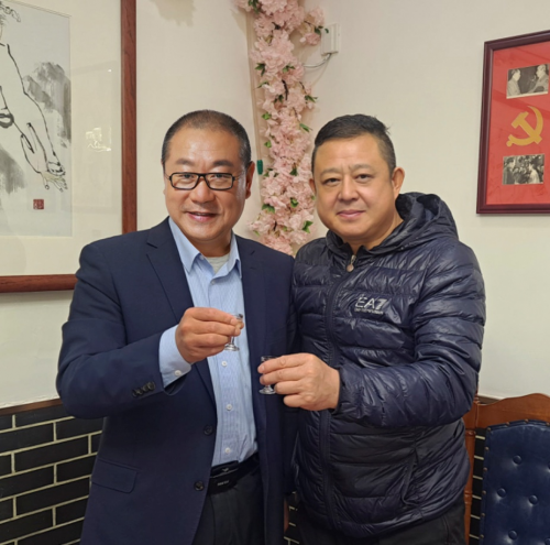 美》水墨作品中国道教协会会长李光富收藏张冰寒书法作品陈昊苏(左三