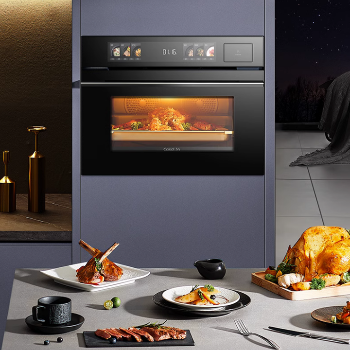 凯度zr pro微蒸烤炸一体机:智能操作,时尚外观,厨房生活新风尚