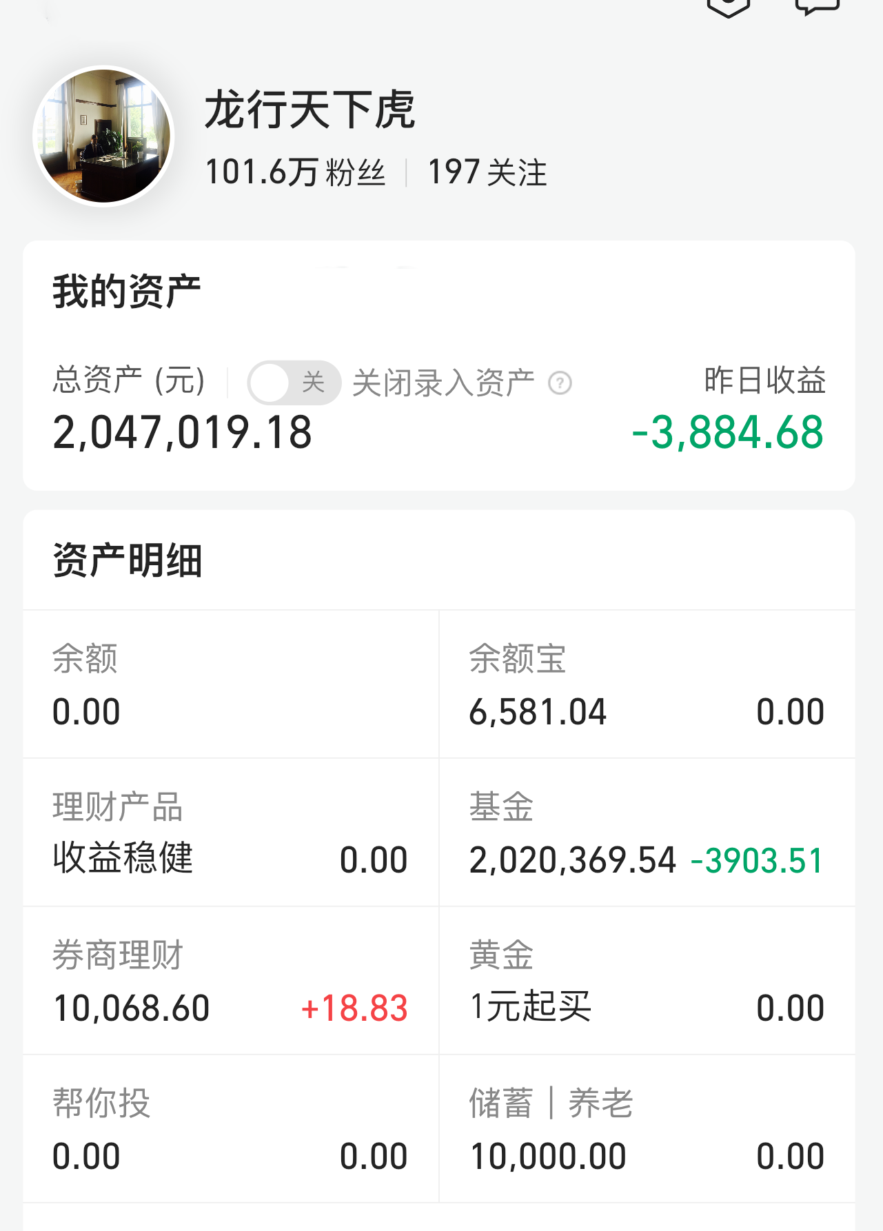 今晚基金亏损4600元,哭了一晚上!6月一起加油!
