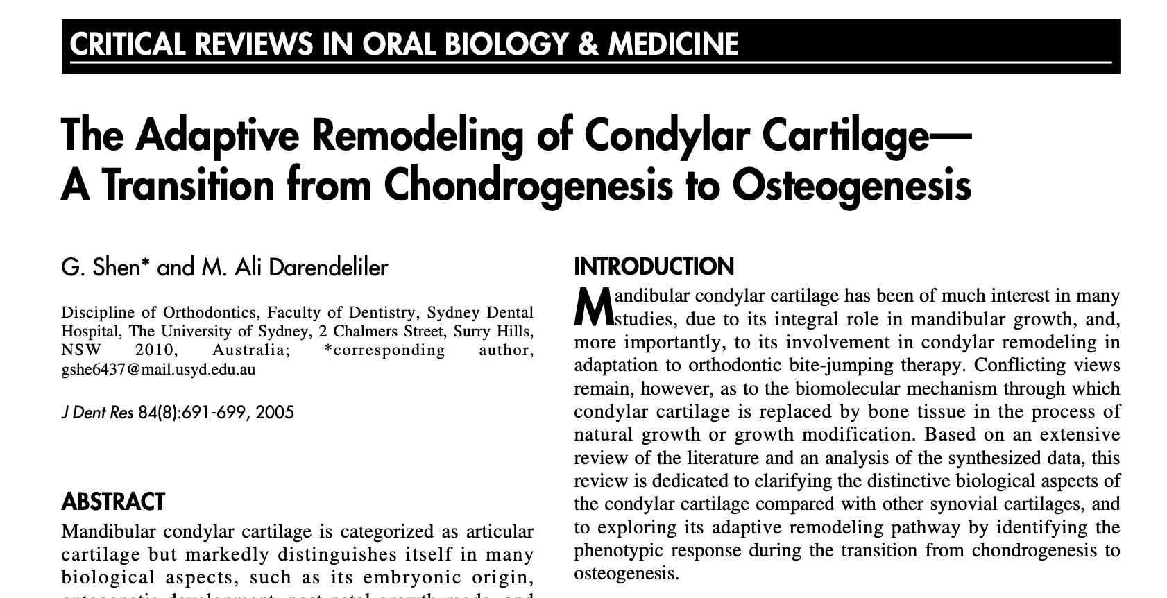 成人髁突改建——前沿学术论文分享