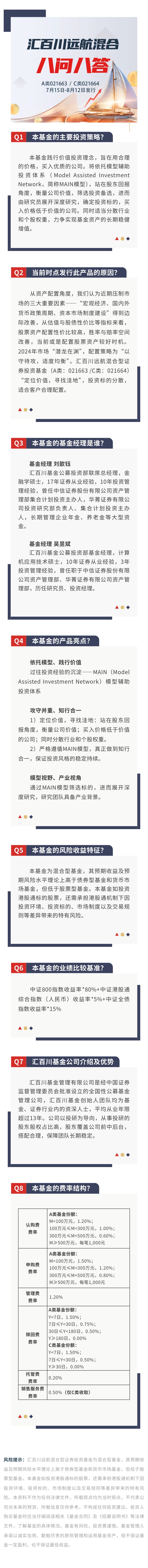 八问八答 | 一文了解汇百川远航混合型证券投资基金