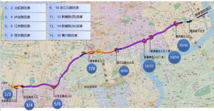 北横通道虹口梧州路井图片