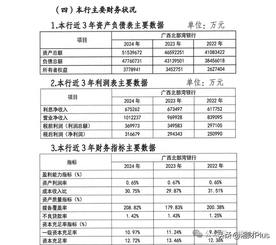 广西北部湾银行财务数据情况。据北部湾银行2025年度同业存单发行计划披露