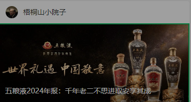 五粮液2024年报：千年老二不思进取安享其成_财富号_东方财富网