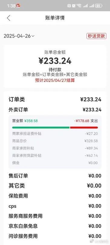 京东外卖调整补贴比例被指“无底线” 商家呼吁抵制低价内卷(图3)