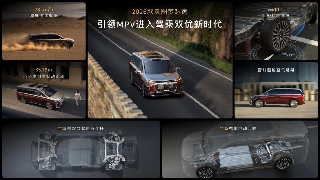 纯电续航350km智能超混MPV,2026款岚图梦想家32.99万起正式上市!-科记汇