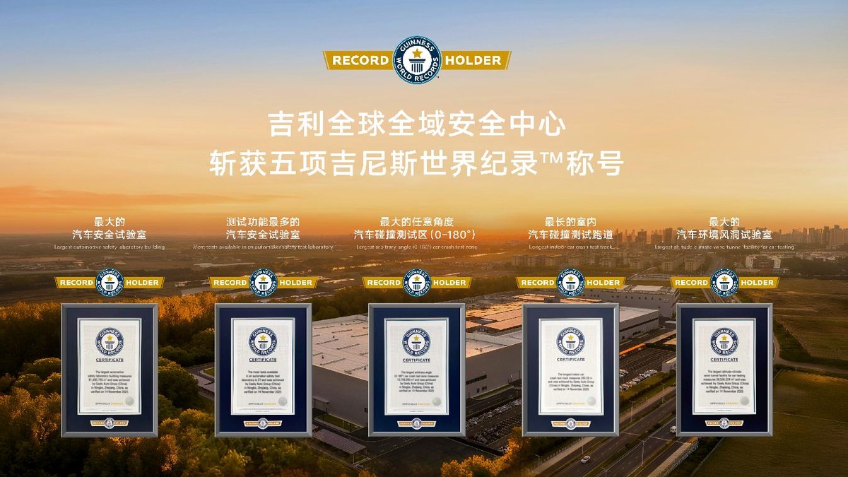 创下五大世界纪录,向全行业开放共享 全球最大、最领先的吉利全球全域安全中心正式发布-科记汇