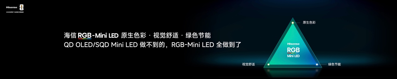 2026旗舰电视版本答案！海信发布RGB-MiniLED电视E7S Pro-家电圈官网