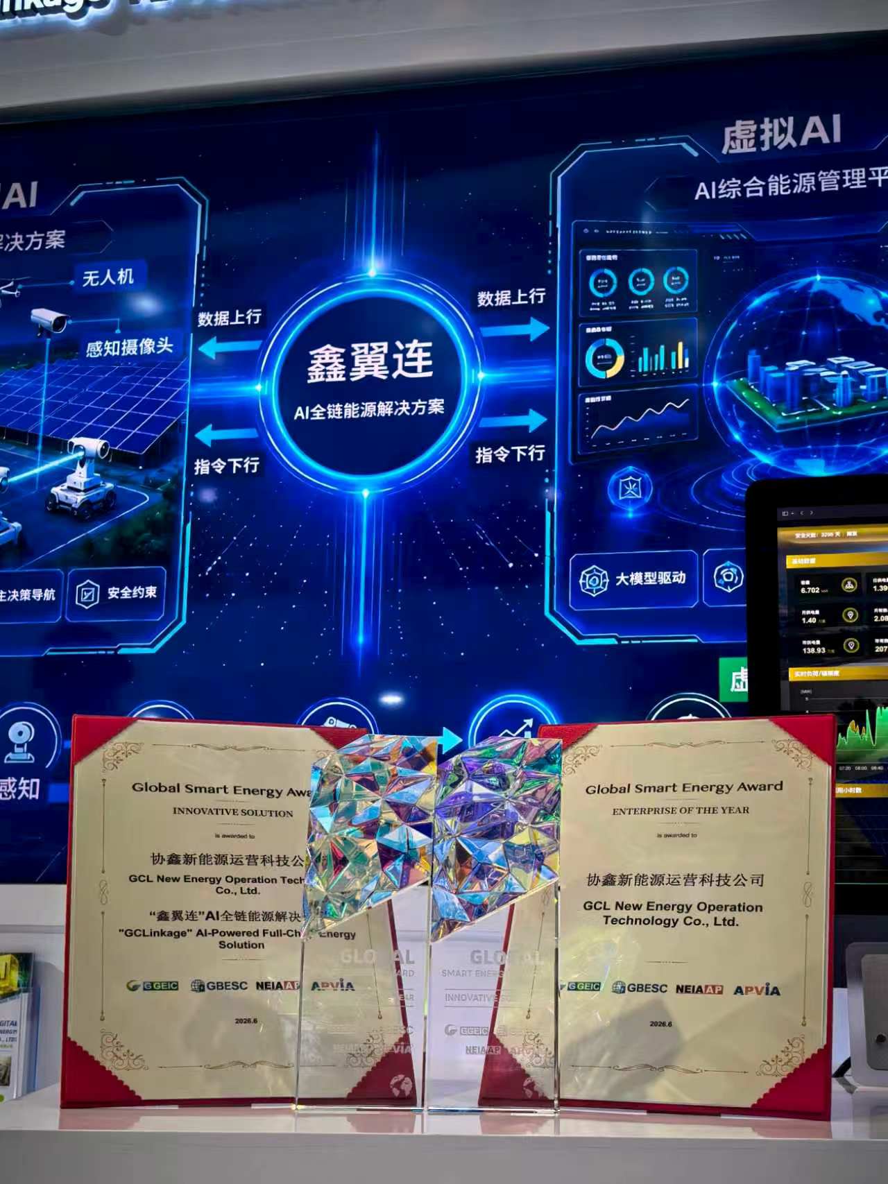 协鑫新能源运营科技公司斩获全球智慧能源两项重磅大奖-科记汇