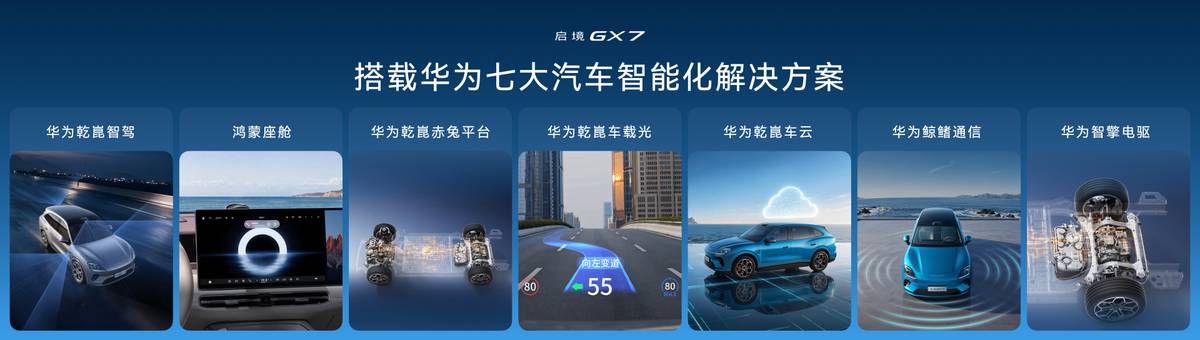搭载华为七大汽车智能化解决方案，启境GX7正式预售24.99-31.19万，开创阔五座全新品类-科记汇