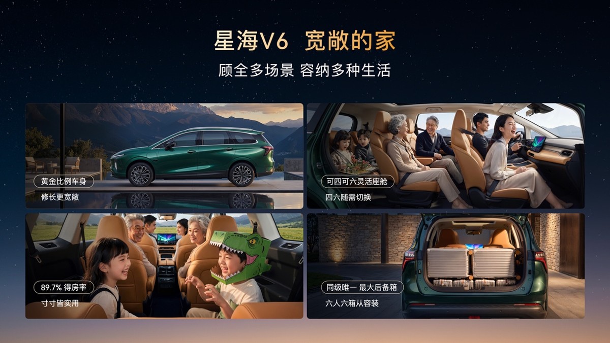 华系大六座星海V6正式上市9.99万元起！高端智驾迈入十万时代-科记汇