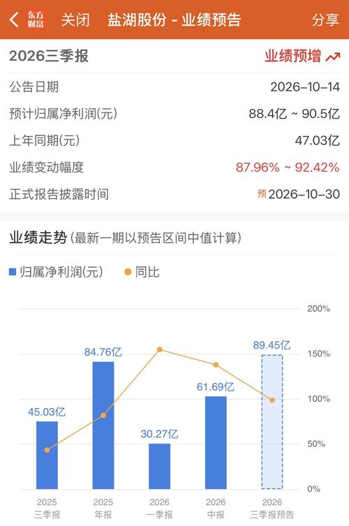 盐湖股份前三季度利润90亿，全年突破130亿铁板钉钉，中国钾肥龙头股市盈率不到10倍