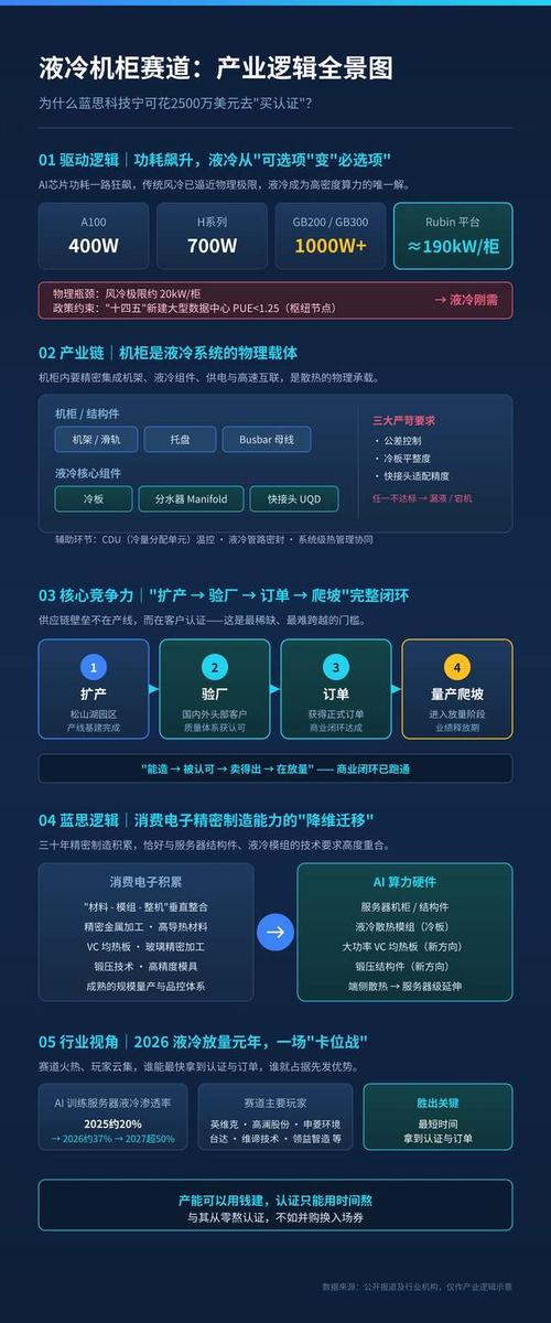 液冷机柜赛道的"隐形门槛"：为什么蓝思科技花2500万美元去"买认证"？