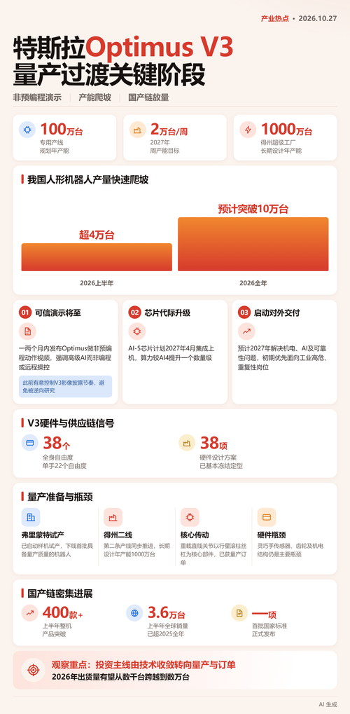 人形机器人行业下一个大事件，Optimus非预编程动作视频或在年底前发布