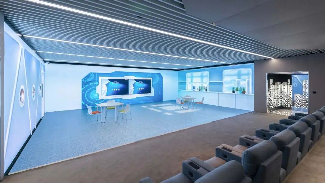 艾比森华为沉浸式数字展厅构筑智慧互联的未来空间