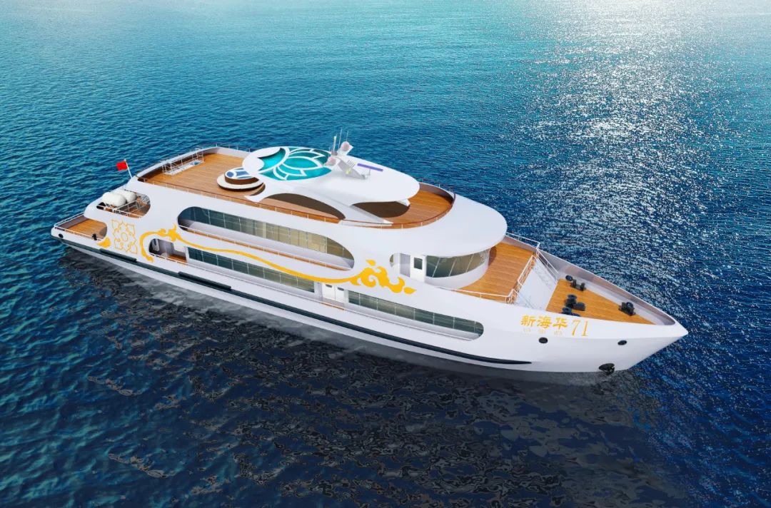 水上旅游添活力丨江龙船艇开工建造舟山海华客运45米旅游客船