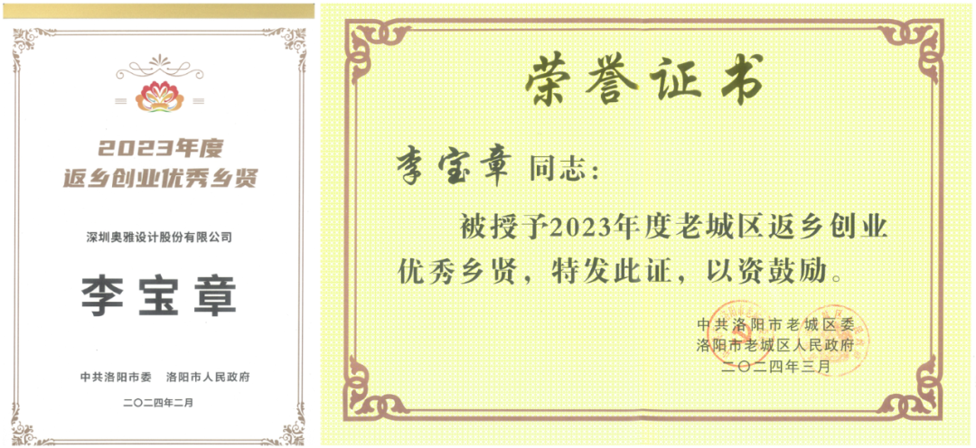 以城市更新诠释老城魅力 | 李宝章先生荣获2023年度洛阳市“返乡创业优秀乡贤”表彰_财富号_东方财富网