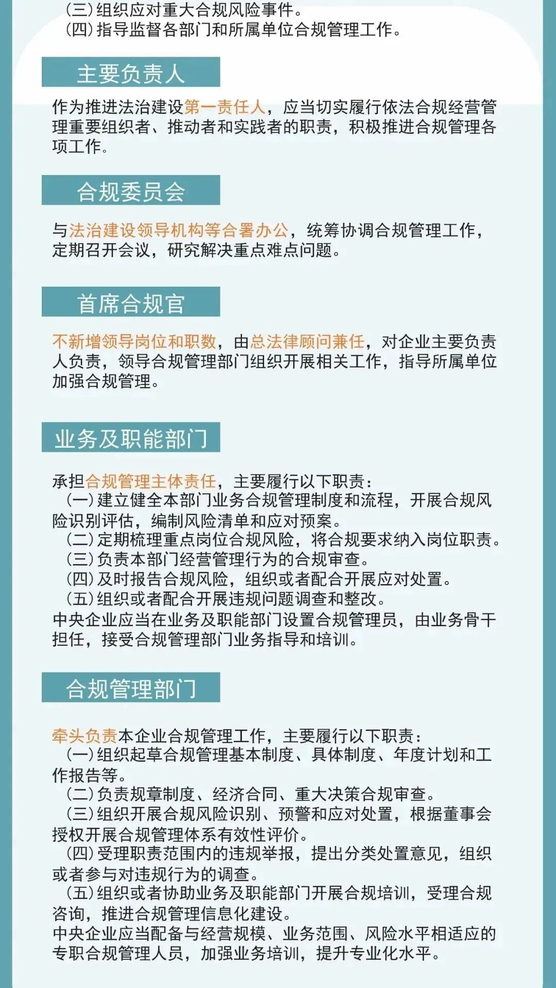 【图解《中央企业合规管理办法》