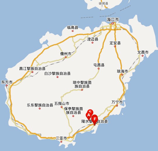 陵水黎族自治县位于海南岛的东南部,地理坐标为北纬18176;22′