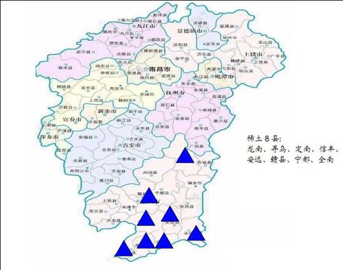 江西赣州矿产分布图图片