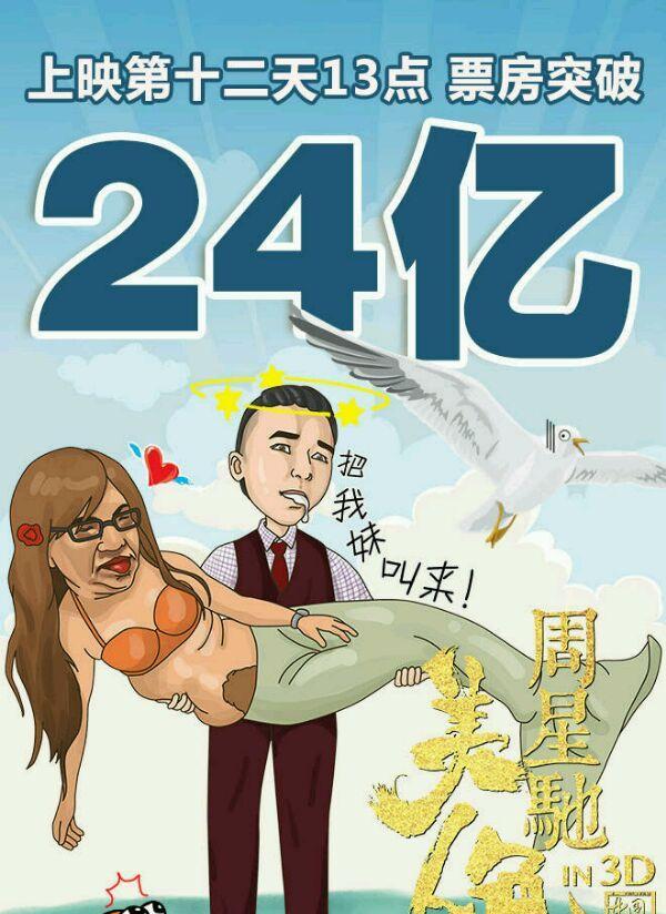 票房收割机!《美人鱼》逆天 疯狂吸金24亿