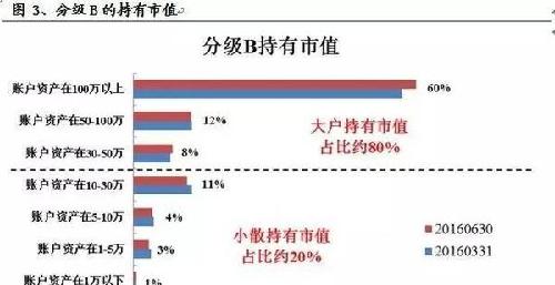 分级B资料二:30万以上市值投资者持有分级B份