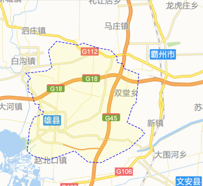 霸州限行路段地图图片