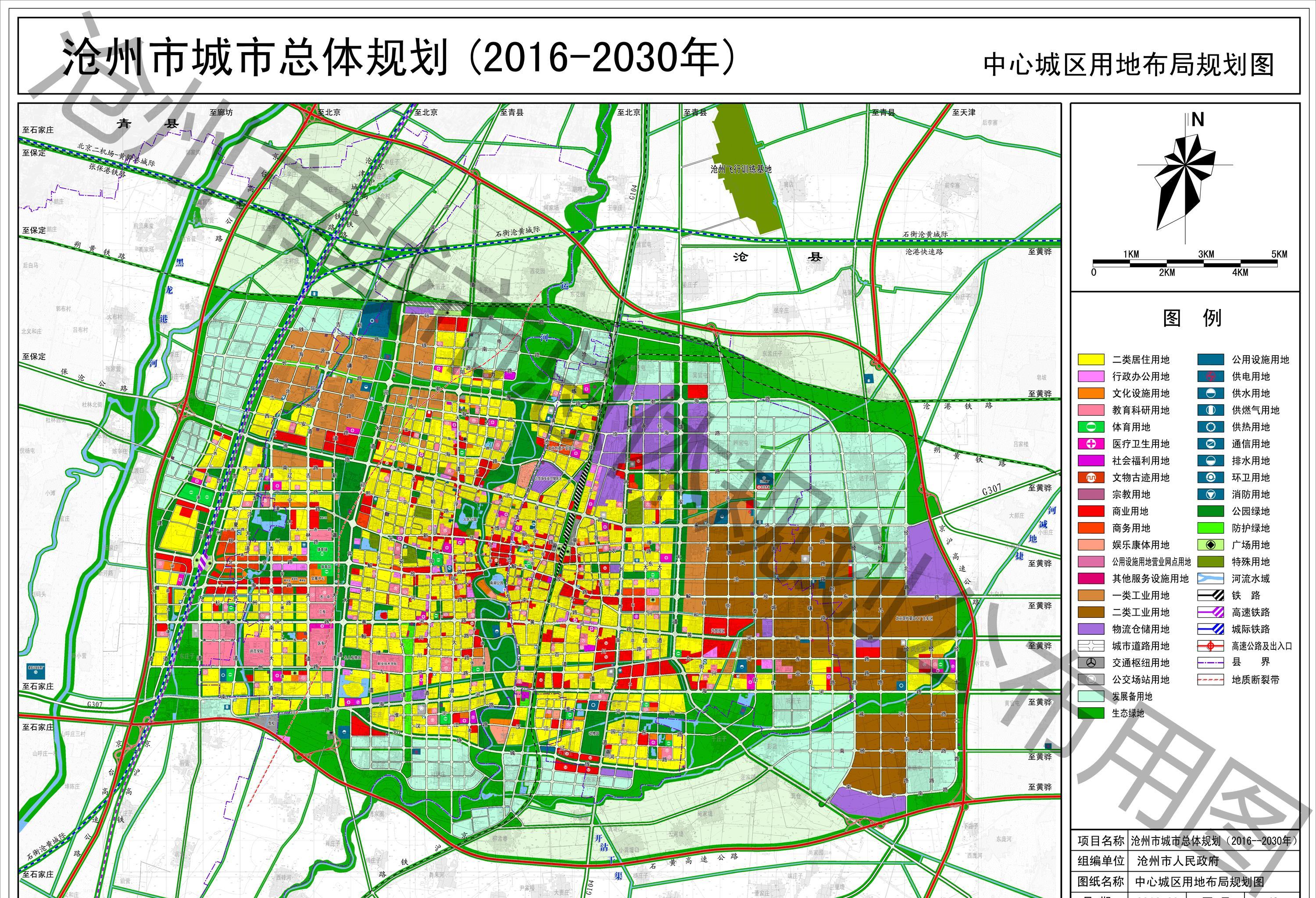 河北省沧州市地图放大展示_地图分享