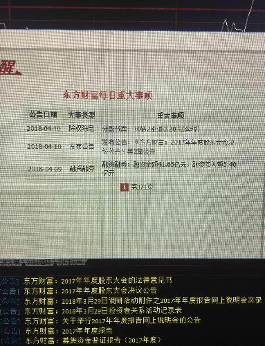 同花顺上看到明天除权除息,东财上怎么看不到