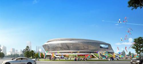 济南万达冰篮球馆概念设计获知名国际大赛建筑