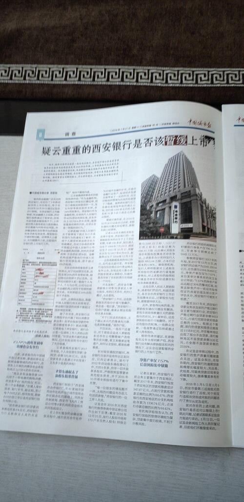 首页>要闻>要闻精选 疑云重重的西安银行是否