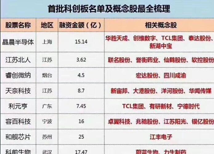 张江高科投资公司在科创板第一批上市公司安瀚