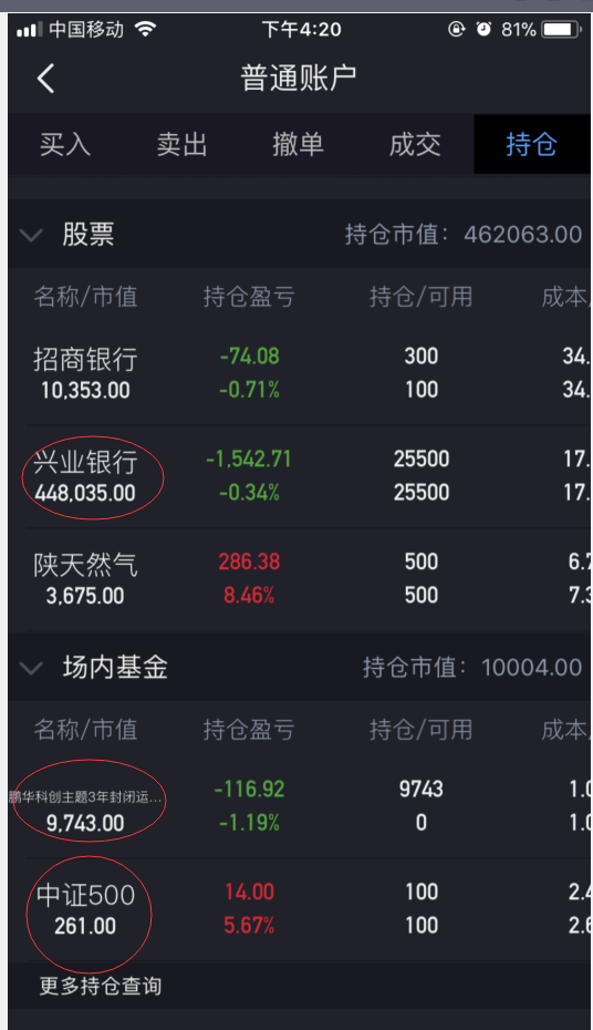 东方财富app持仓图片