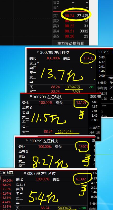 收集的筹码 还不到砸开封单的时候 数据说话吧_左江科技(300799)股吧