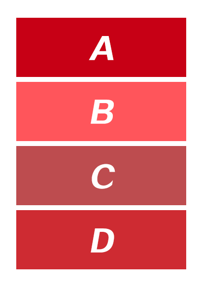 红色分类及颜色示意图图片