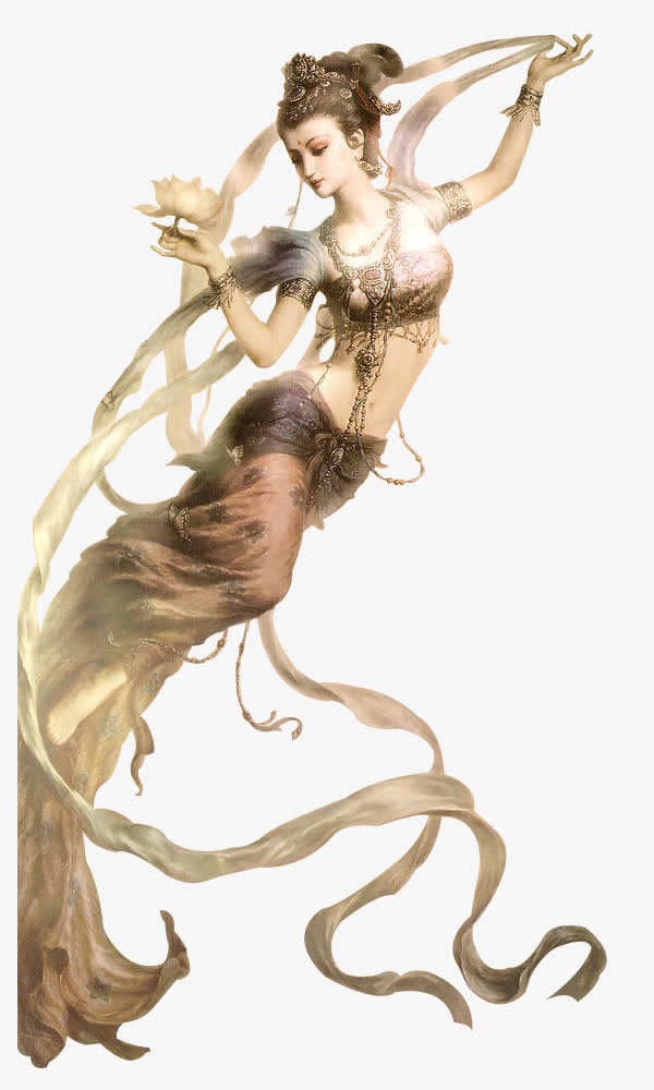 上证大盘走势图像敦煌壁画中的飞天图型