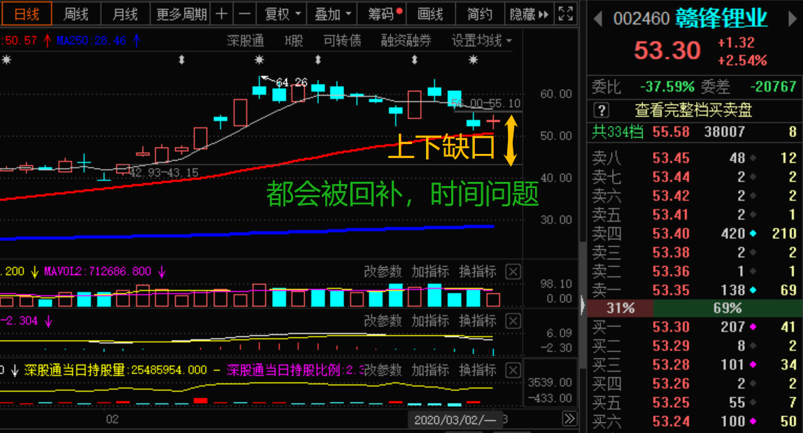 赣锋锂业上下缺口如何面对